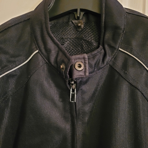 - Mens Xelement black mesh armored motorcycle jacket XXL - Picture 5 of 13